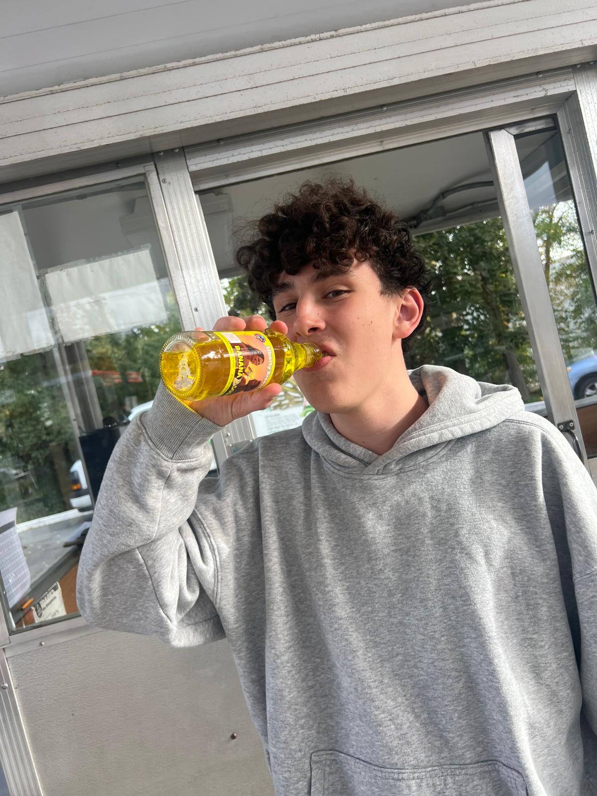 Close up of Liberty Breeze cans with water droplets