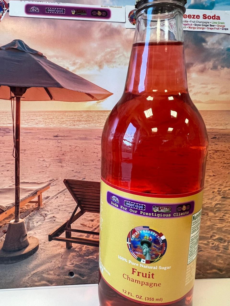 Fruit Champagne soda